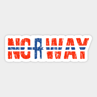 Norway Distressed Flag Norge Sticker